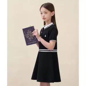 빈폴 키즈 빈폴 BEANPOLE KIDS 반소매 피케 원피스 블랙 (BI6371GE15)