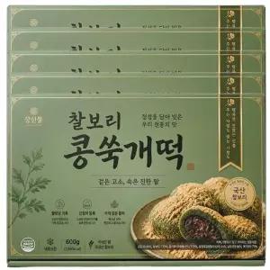 장사의신 국내산 찰보리 콩쑥개떡 50g 12개입 5박스(60개)
