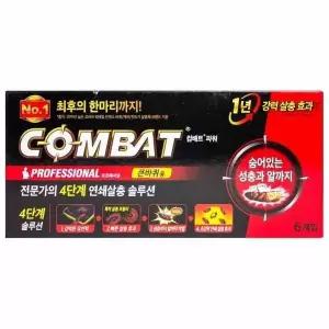 [제이큐]컴배트 파워 프로페셔널 연쇄 살충 큰바퀴용 6개입