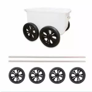 집소 해루질 조과통 바퀴 8인치 20CM 4P 스텐봉 2P 세트 낚시밑밥통