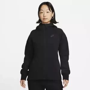 [아웃도어스/나이키]나이키 우먼즈 스포츠웨어 테크 플리스 윈드러너 풀집 후디 자켓 블랙 FB8339-010