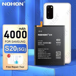 NOHON 전화 배터리 삼성 갤럭시 S24 S23 S22 울트라 S21 S20 플러스 S10 S10E S9 S8 S7 S6 S10 S20 S21 S23 S24 배터리