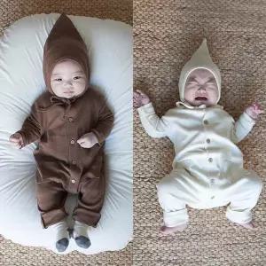 피넛 보넷 슈트 / 아기옷 신생아옷 바디슈트 바디수트