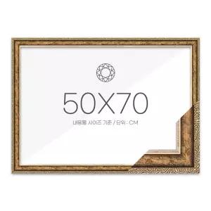 50x70 고급형 보석십자수 패브릭형 액자 슬림 앤틱골드 아크릴 보호필름-스티커판