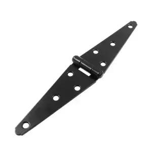1PC 검은 철 경첩 캐비닛 정원 창고 26 인치 나무 문 게이트 라이트 가구 하드웨어