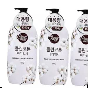 바디클렌저 샤워메이트 바디워시 3묶음 1.2kg용기