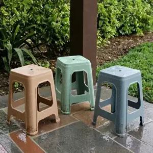 실내외사용 편의점 포장마차 행사용 간이 의자 플라스틱 스툴 3color