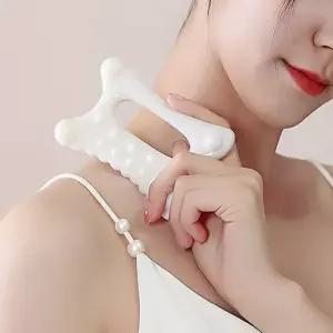 입체형 고급 림프 괄사 페이스 얼굴 바디 마사지기 입체형괄사 다리 지압 피부 전신 허벅지
