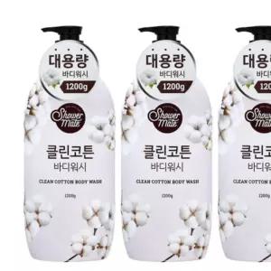 샤워메이트 바디워시 1.2kg용기 3묶음 클렌저 클렌져 거품 비누 바스저 가정용저 가족저 향기저