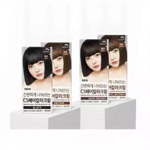간편하게 나눠쓰는 CS헤어칼라크림 (염색+새치겸용)