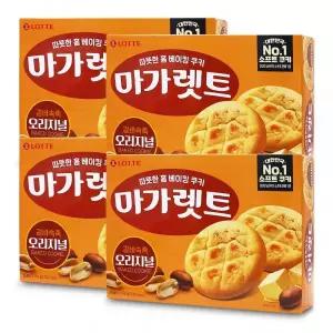 ( )롯데 마가렛트 352g x 4개 쿠키 간식빵