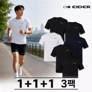 아이더 행사남성 3PACK 세트 쿨 기능성 반팔 라운드 티셔츠 DMM26296 1119660383