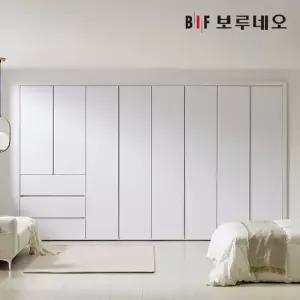 보루네오 E0 네오 3단서랍 여닫이 붙박이장 30cm