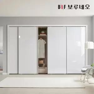 보루네오 E0 하이그로시 샤인 슬라이딩 붙박이장 30cm