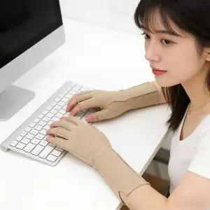 손가락 압박 장갑 남성 여성 손목 보호대 손가락 반장갑