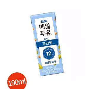 매일 두유 고단백 플레인 190ml 24개 홈베이킹