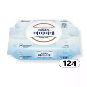크리넥스 마이비데 퓨어 캡형 50매 X 12팩