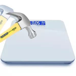 강화유리 초경량 블랙 화이트 몸무게 체중계 정밀 미끄럼방지
