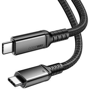 [코드웨이] 240W 40Gbps C to C 썬더볼트4 케이블 1.2m외