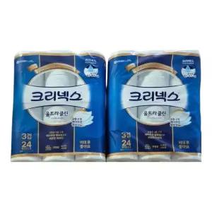 크리넥스 울트라클린 3겹 25M 24롤 2팩