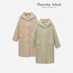 [Thursday Island] 숄카라 후드 롱 코트(T238MCT635W)