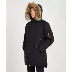 패션퍼스트위크비즈빔 25FW 블랙 발데즈 후드 퍼 다운 자켓 0125205013019 BLACK