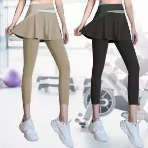 스커트 레깅스 헬스 테니스 발레 등산 홈트 프릴 A라인 요가복