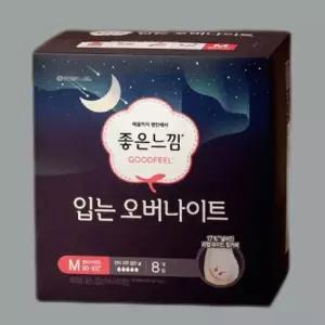 좋은느낌 생리대 소형 입는 오버나이트 8매 X 4팩 (총 32매)