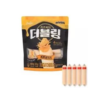 진주햄 천하장사 더블링 콰트로치즈 400g+400g (25gX16개입X2팩)