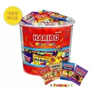 하리보 메가파티 1kg 대용량 팩 모음 젤리 초콜릿 사탕