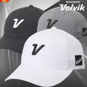 26 볼빅 VBFB V 로고 자수 포인트 타공 볼캡 모자 화이트