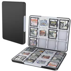 닌텐도 3DS 3DSXL DSi용 하이잉 게임 카드 케이스 24개의 슬롯이 있는 휴대용 카트리지 홀더 보관함