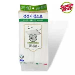 3M청소포 정전기 청소포(대형 30+10) 막대걸레용 밀대걸레 3M