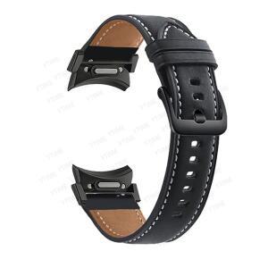 호환용 삼성 갤럭시 워치용 갭 없는 스트랩, 갤럭시 워치 7, 6, 5/4, 40mm, 44mm, 5 프로 FE 가죽 팔찌, 갤
