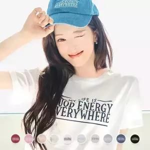 [지오다노] 여 레귤러핏 그래픽 반팔티 (GD ENRGY PHSE2) 396503