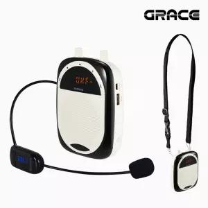 그레이스 EG-100N 무선기가폰 확성기 30W 헤드셋마이크 휴대용 강의용 수업용