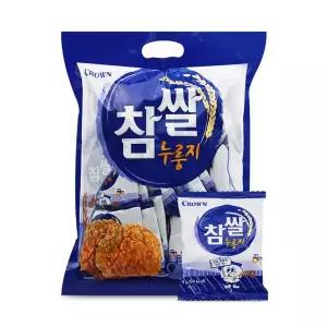 크라운 참쌀 누룽지 간장맛 216g 미왕 쌀과자 옛날과자 수입과자 고소한 스낵