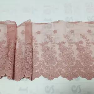 (1마) 큰면사 19색 폭 18.5cm 망사 레이스 면자수 원단 의류 리폼 부자재