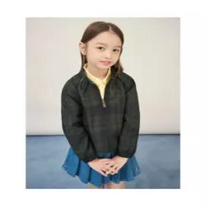 빈폴 키즈 BI5839G01M 아동 점퍼 유아 [Reedition] 프리미엄 체크 바람막이 그린 5
