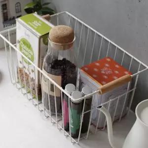 사각 철망 바스켓 주방 거실 소품 바구니 철제 수납함