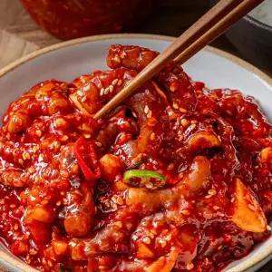 [밥도둑푸드] 여수 맛집 맛있는 양념 그린 낙지젓갈 500g