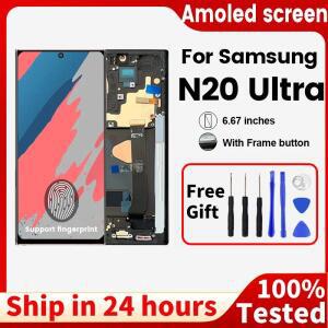 갤럭시 호환 패널라 노트20 울트라 LCD N985F 디스플레이 터치 스크린용 AMOLED프레임 및 디지타이저 교체