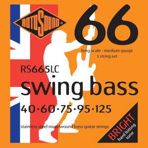 로토사운드 RS665LC 스윙 베이스 66 스테인리스 스틸 5현 기타 스트링 (40 60 75 95 125)