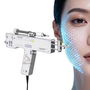 U225 스테인리스 스틸  플라스틱 휴대용 메조테라피 건 니들리스 안티에이징 크리스탈 스킨 두피 얼굴 회춘