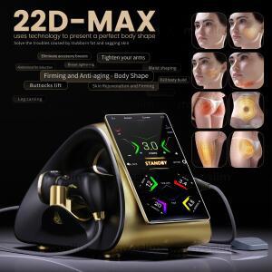 22D MAX HIFU 기기 전문 초음파 리프팅 장비 얼굴 탄력  슬리밍 지방 감소 최신 안티에이징 모델
