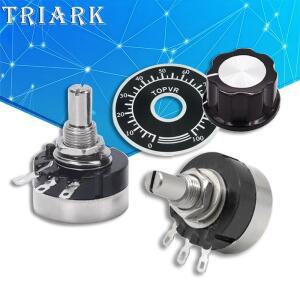 1PCS RV24YN20S 탄소 필름 가변저항기 100R 1K 2K 5K 1M 옴 MF-A03 노브 포함