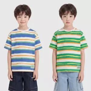 [갤러리아] 베네통키즈  26F/W 크레용 스트라이프 티셔츠(2컬러) QATS04641