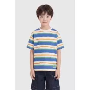 [갤러리아] 베네통키즈  26F/W 크레용 스트라이프 티셔츠 QATS04641BL