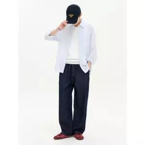 [에잇세컨즈] 라이트웨이트 와이드 핏 데님 팬츠  네이비 (456821CM2R)
