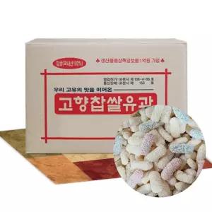 혼합유과 3.4kg 대용량유과 한과 찹쌀 백년초 쑥